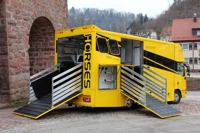 RJH Pferdetransporter - Ecoline in gelb